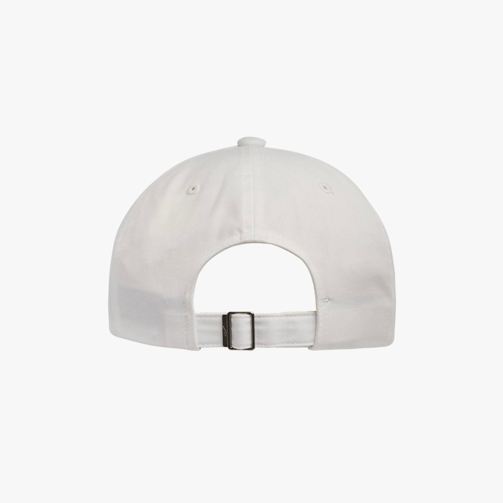 PERFORMANCE ESSENTIAL BALL CAP 中性 百搭運動帽-白色(棒球帽/LOGO/吸濕排汗)